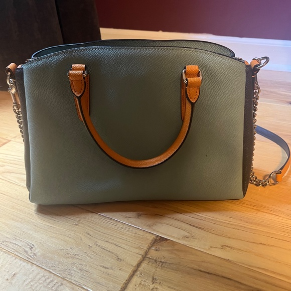 Coach Blue and Orange/Tan Crossbody Handbag - Picture 6 of 9